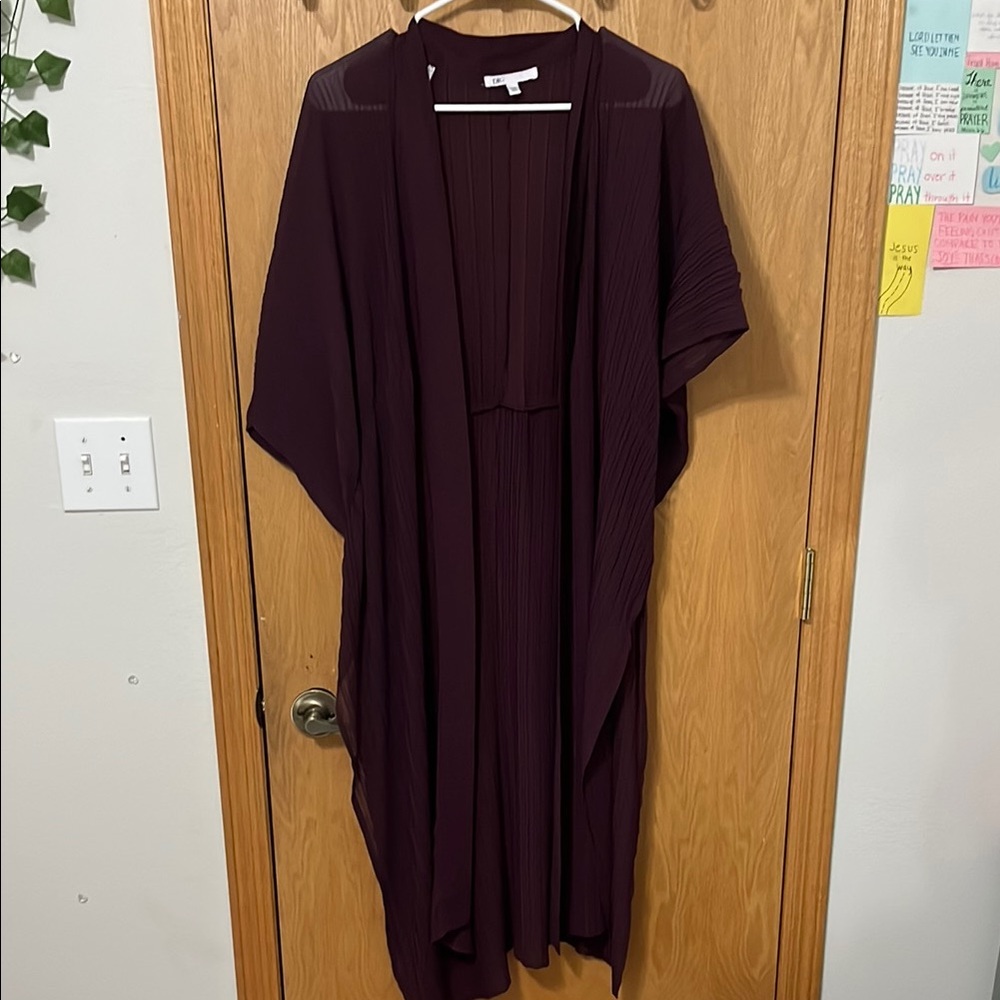 Burgundy Kimono Cardigan